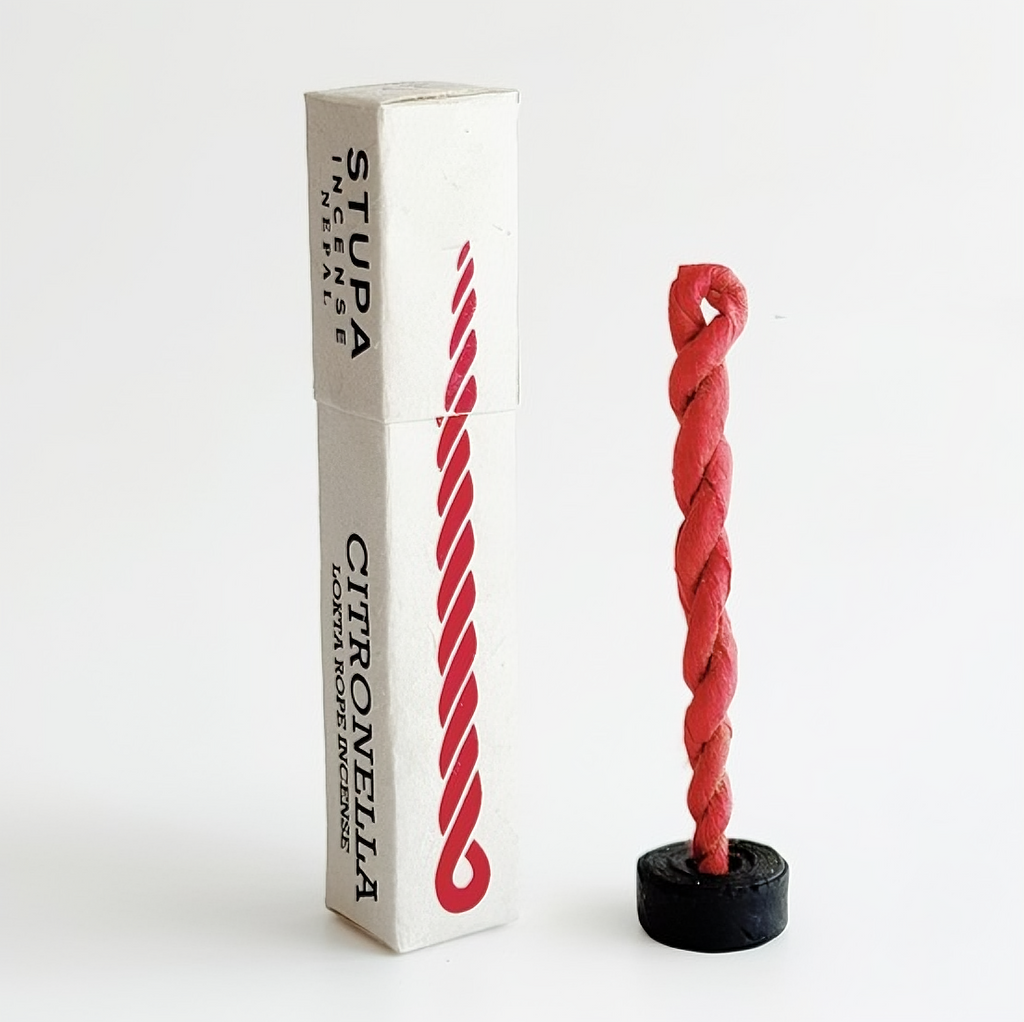 Citronella - Rope Incense Sticks with Holder