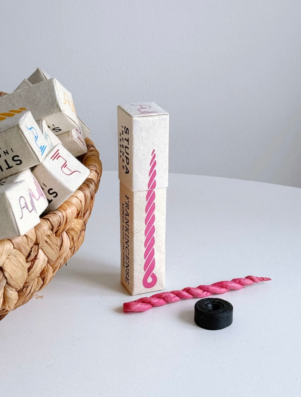 Frankincense - Rope Incense Sticks with Holder